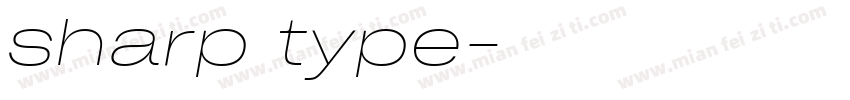 sharp type字体转换